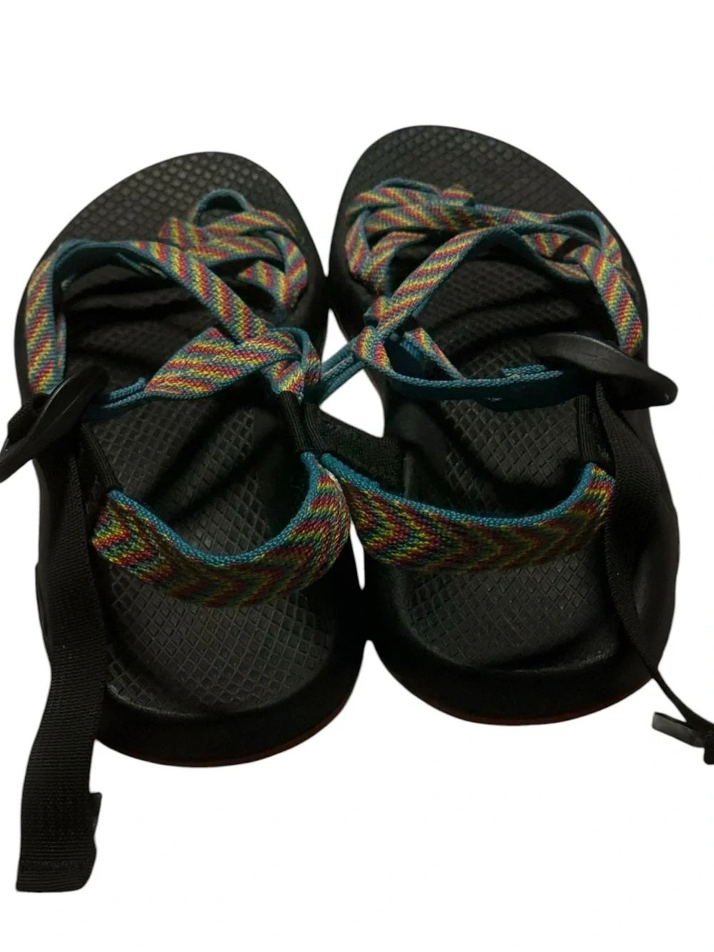 Chaco ZX/2 Classic Sandals Rainbow Straps Women’s Size 7